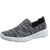 斯凯奇（Skechers）女鞋懒人鞋套脚轻便舒适一脚蹬Gowalk black/grey 35 5.5 .5