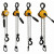 KACC牌迷你型手扳葫芦链式紧线器便捷式手搬葫芦手板手摇葫芦 原装0.5吨*6米