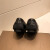 欧迪鸟（ODYBIRD）欧洲站豆豆鞋男士新款鳄鱼纹小蜜蜂商务休闲一脚蹬皮鞋男英伦百搭 酷奇黑色 38