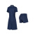 斯凯奇（Skechers）女款夏季polo领短袖运动连衣裙吸湿速干海军蓝色 海军学院蓝/02MZ XL