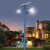 鲁殊丰户外花园小区防水室外LED双叉太阳能庭院灯-Y字3.5米80W