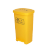 途百医疗垃圾桶医院诊所实验室专用废物黄色污物桶商用带盖 脚踏款50L