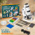 博桐梦显微镜儿童玩具便携式放大镜中小学生考试专用男孩女孩生 白色款 28配件