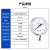 京赛 YN-60BF 不锈钢耐震压力表 油浸式抗振液压表高精度 0-0.16mpa 