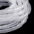 冰禹 PE塑料缠绕管 电线线束保护带绕线管 白色8mm*12米 BYH-288