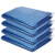 金诗洛 彩色商用大号垃圾袋 加厚塑料平口袋 分类袋 90*110cm蓝色（50个）JM-0002