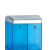 北奥（Beao）OK-117D 皂液器 蓝银色 浴室厨房挂件酒店手动宾馆壁挂式沐浴露盒双头给皂器洗手液瓶洗手液盒子
