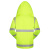 厚创 加厚分体反光雨衣 户外防水双层透气反光服荧光黄可印字 荧光黄分体雨衣套装 M号160CM-165CM