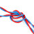 CN30 双色双绞花线双股软电线阻燃型RVS国标铜芯软线 单位：卷 （2芯0.75平方100米）红白