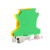 黄绿接地端子USLKG2.5-5-6-10-16PE卡导轨地线端子UK2.5JD5N6N10N USLKG5(100个)