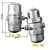 ILEN/PA-68防堵塞气动排水阀自动排水器空压机储气罐PB-68/AD-5 AD-5带软管配件（2米软管）
