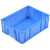 仓库加厚塑料盒子长方形周转箱物料盒五金配件螺丝工具零件盒胶框 01号 默认发蓝色
