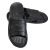 上柯 B3471 SPU底黑色防静电拖鞋 无尘洁净电子实验室工作鞋 两孔40码（250mm）【码数偏小】