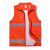 曼睩双反光条橙色志愿者马甲义工志愿者背心户外团建广告衫ML020