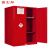 固士邦防爆安全柜实验室危险品储存柜红色可燃试剂柜110加仑GA131