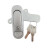 鸣固 配电箱插芯锁 工业电器柜门锁 锌合金平面锁AB303-2无钥匙款 10个
