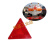 小型反光三角警示牌三角警示标志板三角架三角牌车厢货车年审专用 小三角反光板2片