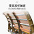 名理公园椅户外长椅广场室外休闲碳纤维景区靠背长凳铸铝公园座椅 1.2m全碳纤维-咖啡色