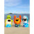 商场专用海洋分类垃圾桶雕塑酒店铺卡通海豚动物装饰幼儿园大摆件 110螃蟹垃圾桶