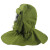 礼丝汀切割面罩石材防尘面罩作业粉尘披肩工厂装修作业喷漆面罩切割头罩 绿色喷砂帽(雨绸布PC屏)