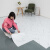 仿瓷砖塑胶地板贴自粘加厚耐磨石塑PVC地板革水泥地直 地毯纹25防滑一片46*46cm