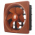 海斯迪克 HKW-323 排气扇 方形弧面排风扇 塑料百叶窗抽风扇通风换气扇 棕色8寸