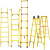 电工凳玻璃钢电工梯单梯升降梯绝缘梯关节登高平台高低凳子人字梯 伸缩人字梯5米