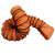 集客家 风管 橙色pvc伸缩钢丝帆布排气排烟管道 耐高温阻燃通风软管 内径300MM*5米一条 单位：条