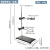 铁架台实验室铁三环冷凝管夹三爪夹玻璃仪器固定冷凝管四爪夹滴定台蝴蝶夹烧瓶夹夹十字夹烧杯夹 (中号)铁架台