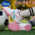 迪士尼女款足球鞋粉色碎钉小孩小学生儿童防滑女童训练鞋女孩专用品牌 8367白色(皮面) 30
