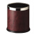 南 GPX-43 南方圆形单层垃圾桶 镜钢圈 酒红色皮 商用客房无盖垃圾桶带活动钢圈 房间桶 果皮桶