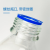 蓝盖螺口试剂瓶透明棕色茶色广口玻璃瓶样品瓶水样瓶 100mL-透明-蓝盖螺口试剂瓶