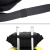 路西法胸包男士斜挎包潮流运动休闲手机包腰包多功能单肩包小挎包L1323 黑色+手表+牛皮钱包