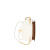 拉夫劳伦（Ralph Lauren）女士Polo ID 皮革链条钱包信封翻盖式磁扣优雅浪漫复古零钱包 White ONE