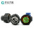 1-967402-3 2孔汽车防水连接器母端TE型圆形DIN插头1-1813099-3 电缆夹965784-1