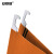 安赛瑞 挂劳夹 挂式文件夹 A4（10装）238×345mm 挂快劳文件夹分类塑料吊夹 资料夹 橘黄26729