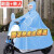 日强电动摩托车超厚雨衣男士雨衣全身一体式9号 单人浅蓝色【帆布】送面罩 6xl