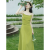 La Chapelle Sport法式绿色连衣裙夏季2024新款感气质绝美超仙吊带开衫两件套装 芥末绿单裙 S