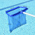 品之德 PYJ-089  伸缩杆加强深水叶网游泳池打捞网加密捞网水池深水网 (蓝色加密深水网 7米杆)