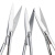 佑工信 实验用剪刀 手术剪刀 不锈钢实验室剪 直尖 弯尖 单位：组 组织弯圆16cm（5个） 