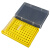 DYQT0.2ml96孔离心管盒ep管盒冰盒pcr管盒八连管盒PCR板架8/12连管盒 橘黄色(带盖)