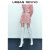 UR春季新款女装欧美风派对叠层花朵紧身包臀薄短裙UWG532012 珊瑚红 L