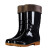 BGH-15劳保雨靴PVC防滑防水防刺靴子 中筒黑色-牛筋底-加绒40