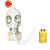 一护防毒全面具面罩 E40接口 防酸性气体(面具+0.5米管+7#罐)