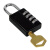 纳仕德 钥匙密码双开锁 解码锁 宿舍办公室柜锁双保险密码挂锁 大号黑色+钥匙 SJ1040