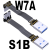 USB3.0公对公扁平轻薄线Type-A转接micro-B双弯角ADT S1B-W7A 13P 0.5m