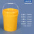 加厚塑料桶油漆桶涂料桶化工桶带盖20升35kg25/ 20L黄色-常规升级款