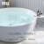 果敢 超薄边圆形浴缸家用成人双人情侣北欧简约独立缸1.5米033 独立浴缸（不含龙头） 1.2m