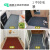 适用于厨房地垫防滑楼梯踏步垫大面积门口地毯入户进门地垫防油吸 灰色TPR乳胶底 七条纹 宽0.9*长2.4米