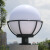 圆球户外防雨水柱头灯围墙灯墙头灯门柱灯别墅灯花园灯 250MM透明